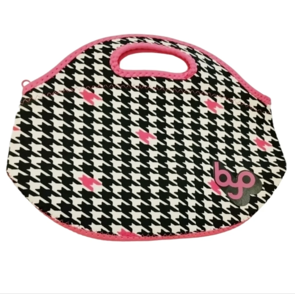 BUILT NEW YORK Insulated Lunchbag Cooler Lunchbox Black White Pink Reusable